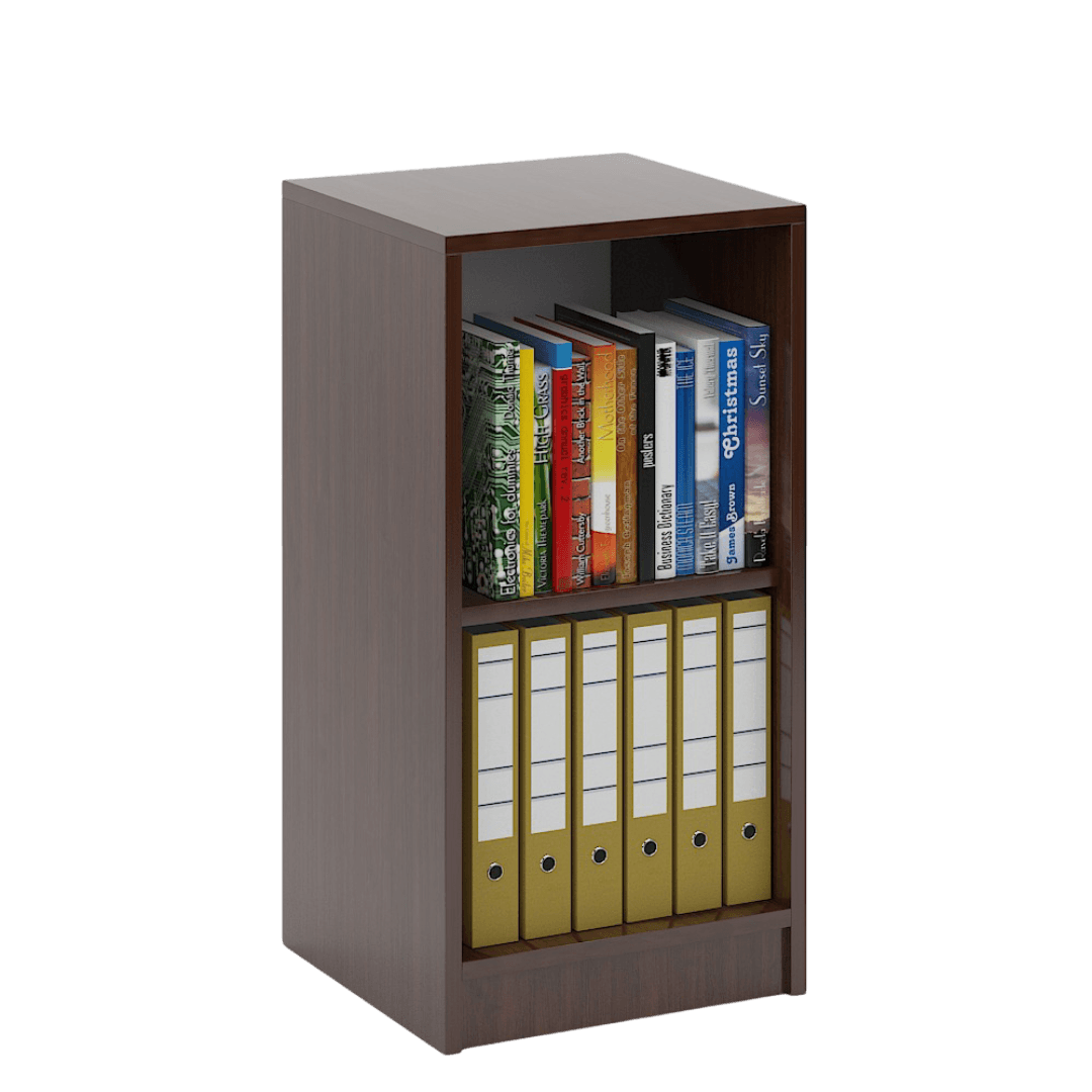 Etajera Birou Ingusta, 2 Compartimente Depozitare, 400x380x820, Culoare wenge