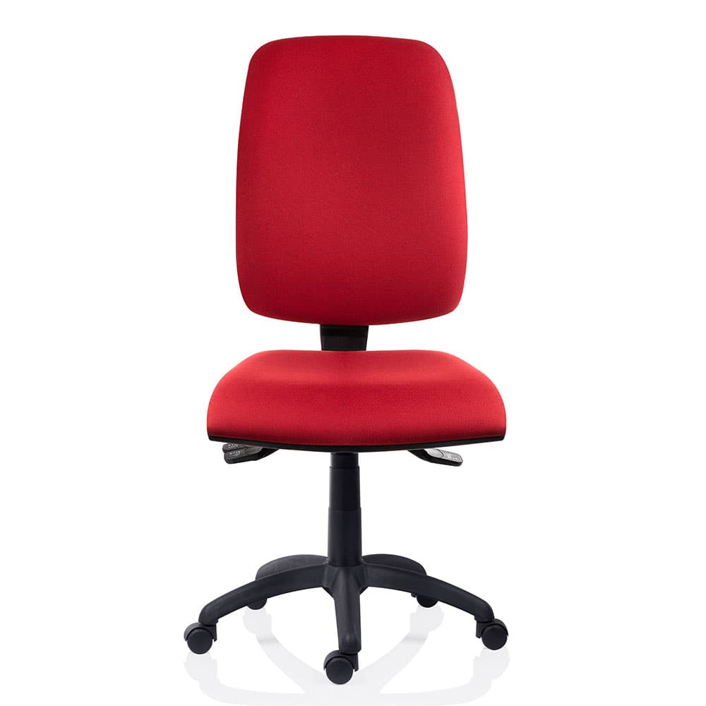 Scaun ergonomic rotativ 1500 Asyn Rosu textil - imaginea 2