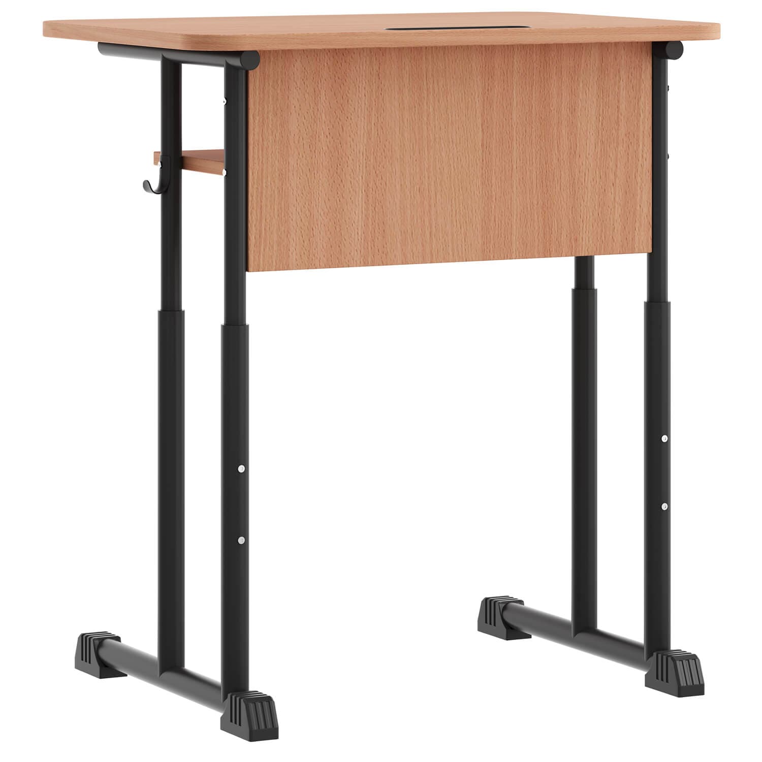 Banca scolara individuala reglabila 01, Teava rotunda, Negru - Image 2
