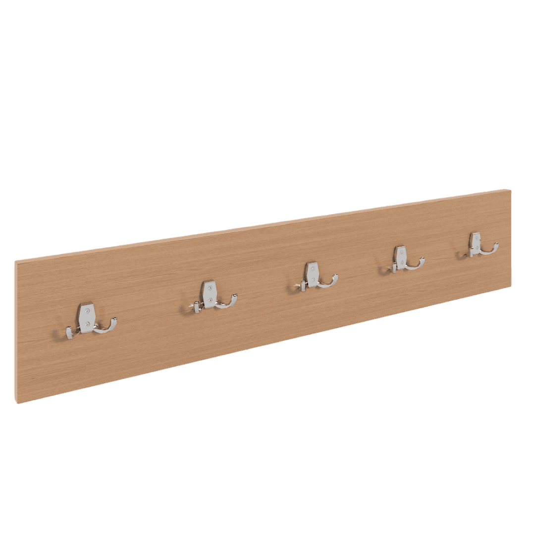 Cuier cu 5 agatatori 1000x18x200, Culoare stejar