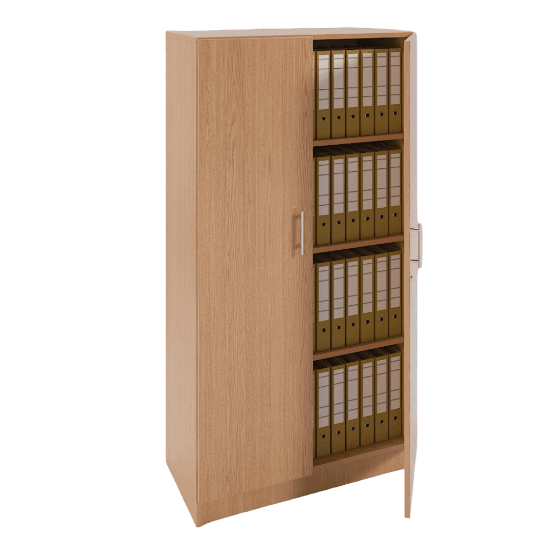 Dulap depozitare, 4 spatii, 800x400x1550, Culoare stejar