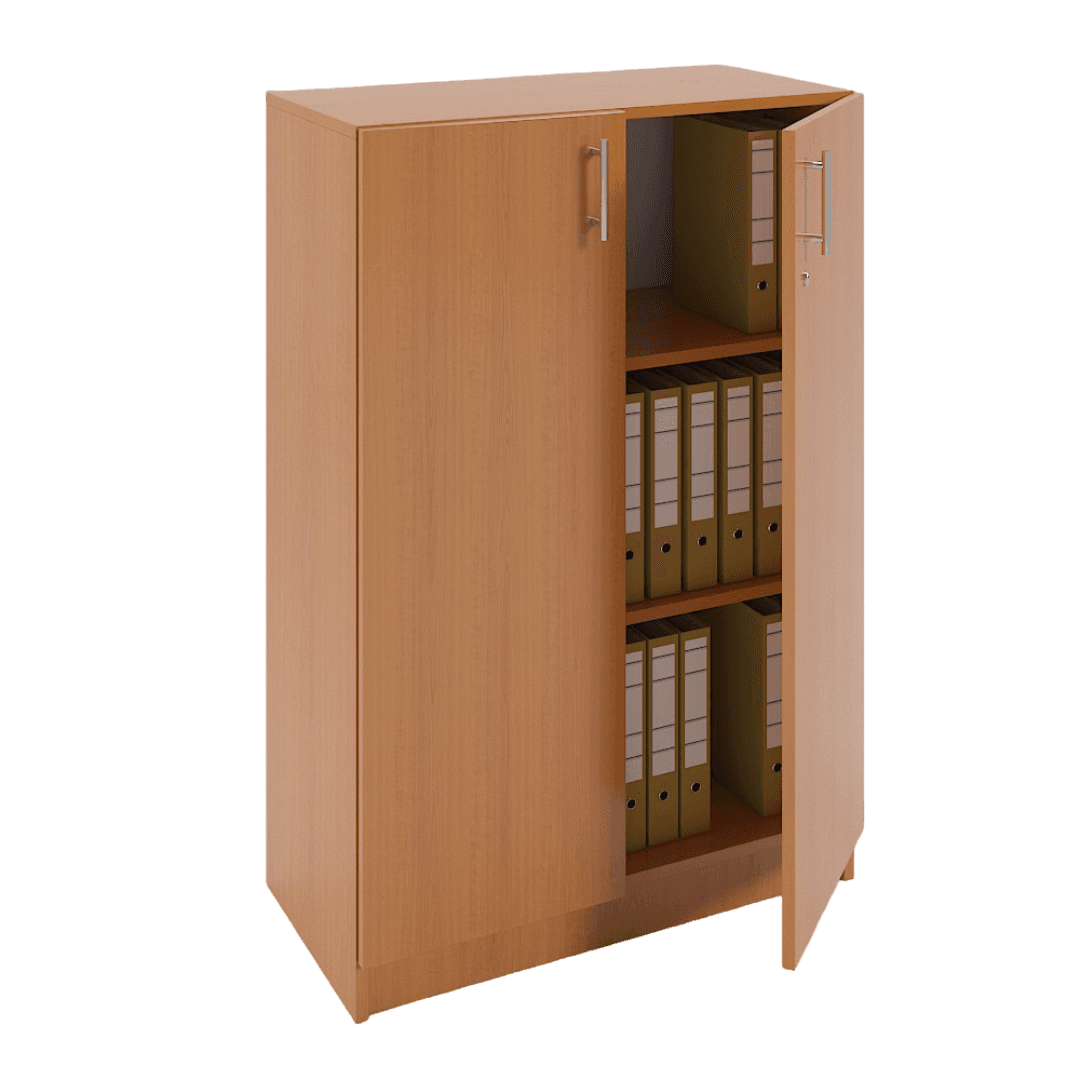 Dulap depozitare, 3 spatii, 800x380x1200, Culoare cires