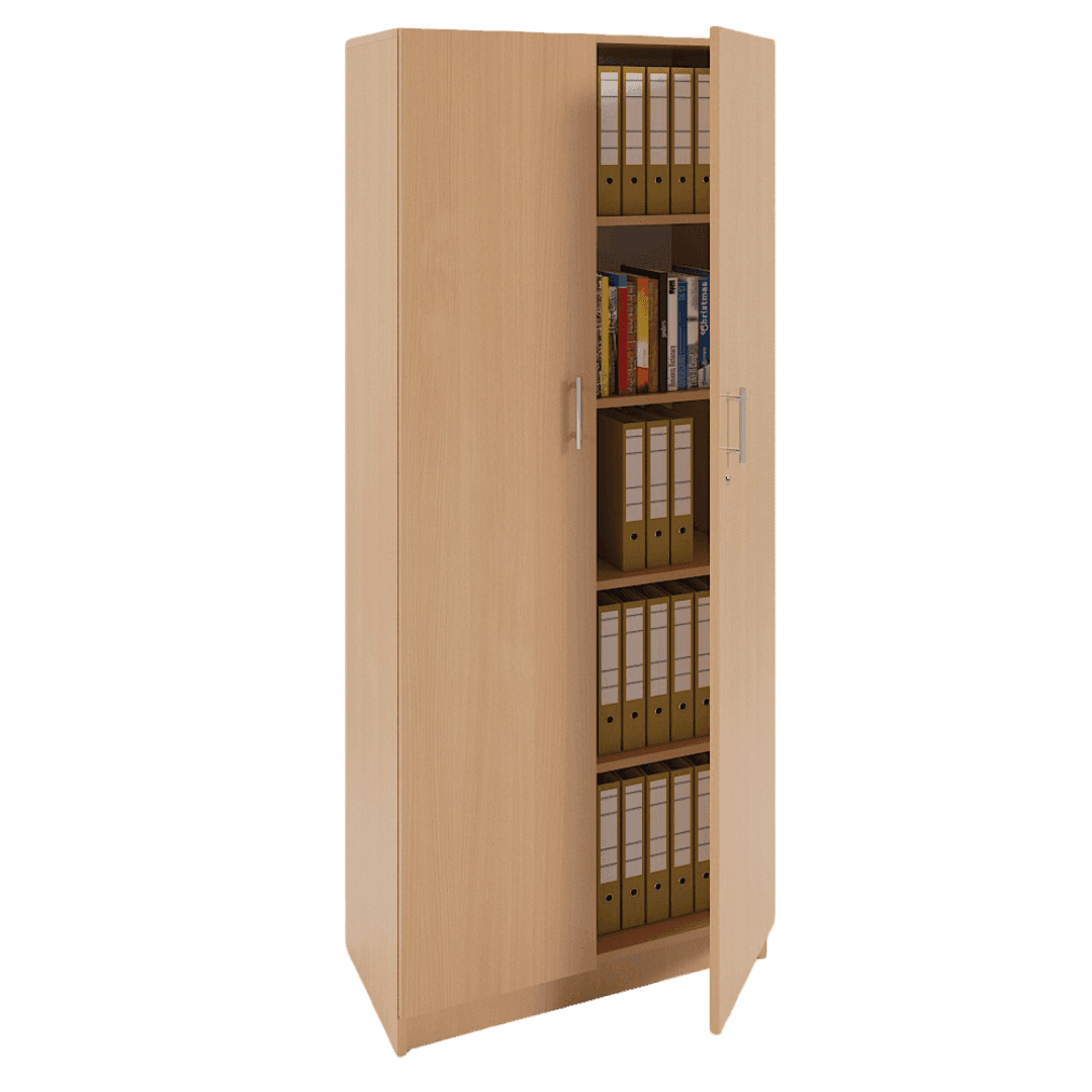 Dulap depozitare arhivare documente, 5 spatii, 800x400x1900, Culoare fag 