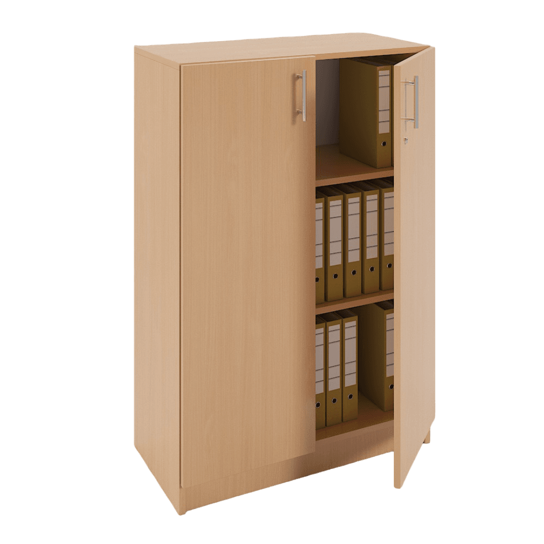 Dulap depozitare, 3 spatii, 800x380x1200, Culoare fag 