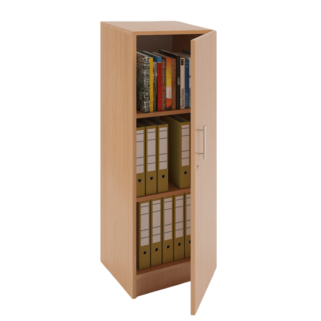 Dulap birou ingust cu 3 compartimente 400x380x1200, Culoare fag 