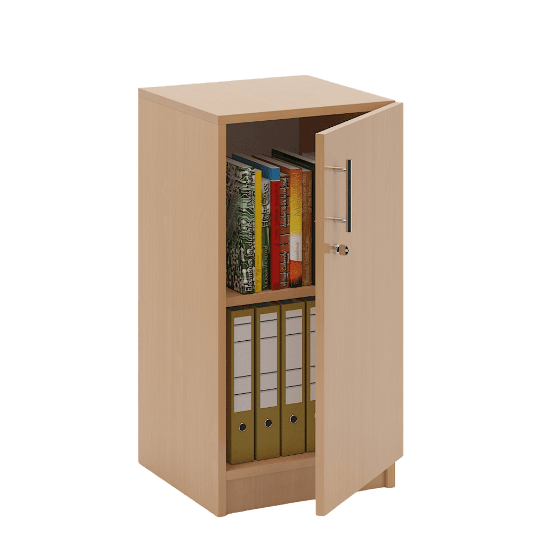 Dulap birou ingust, 2 Compartimente, 400x400x820, Culoare fag 