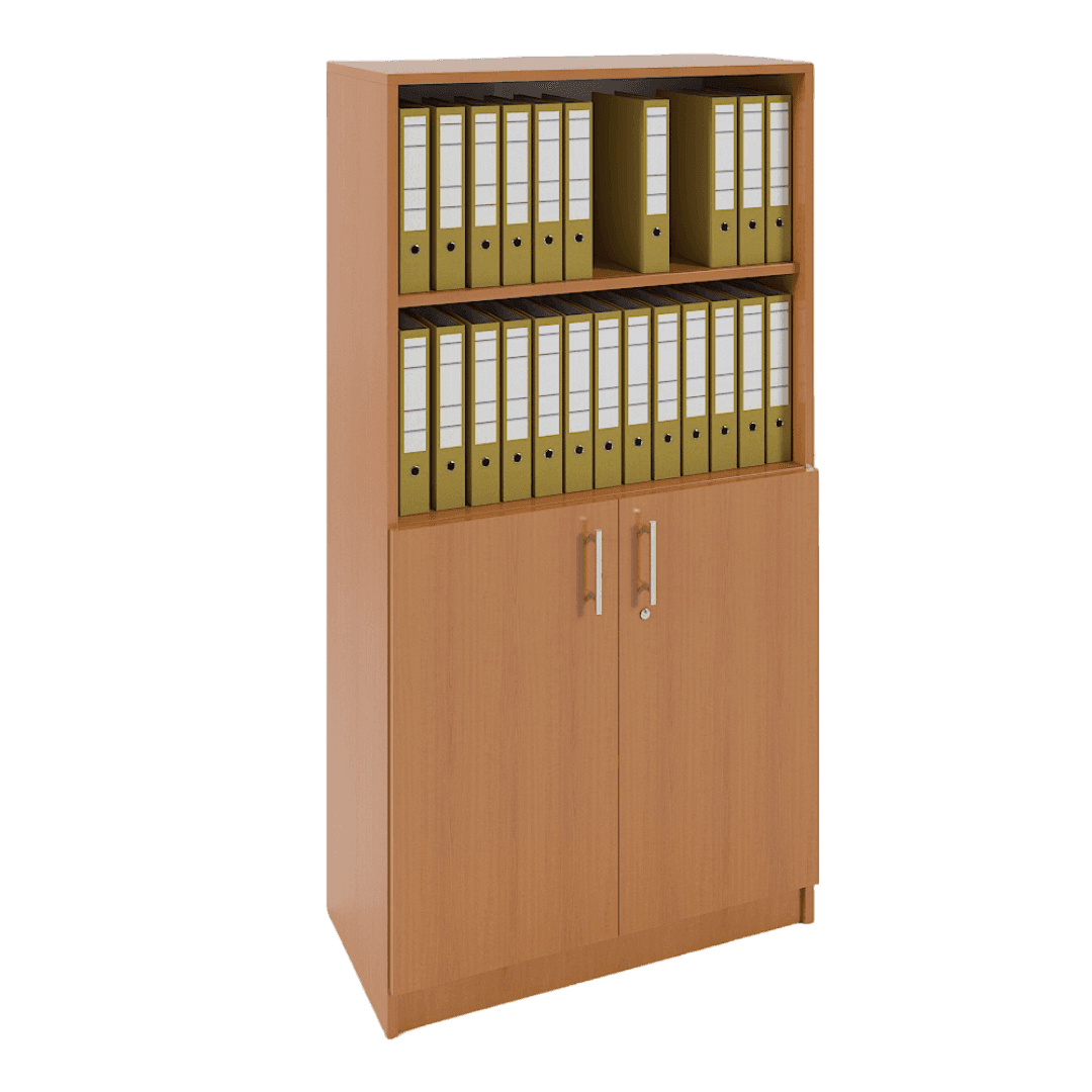 Dulap usa inferioara, 4 spatii depozitare 800x400x1550, Culoare cires