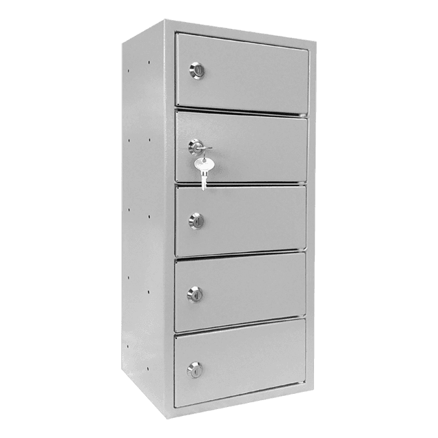 Dulap vestiar 5 usi mici 250x160x540