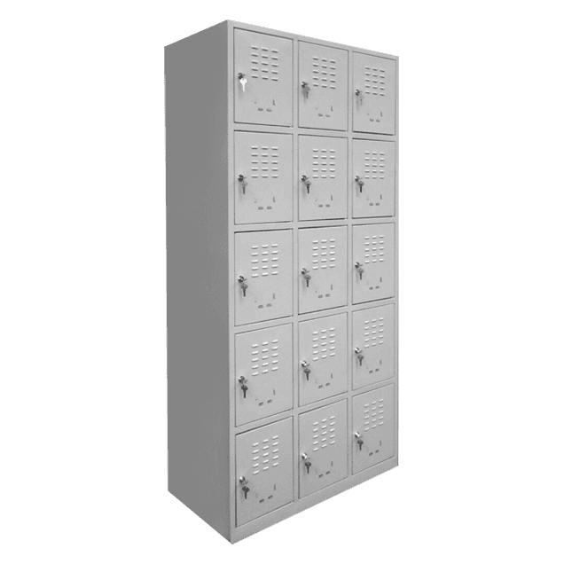 Dulap vestiar metalic 15 usi mici 910x500x1800