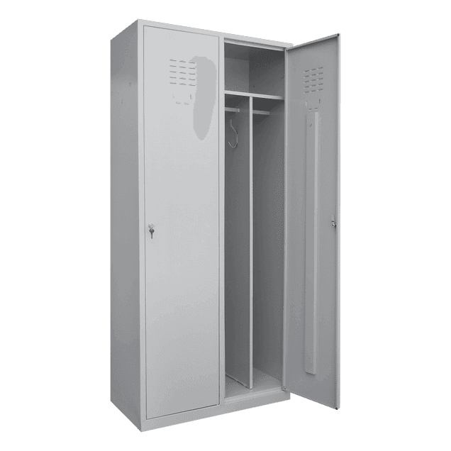 Dulap vestiar metalic 2 usi compartimentat 800x450x1800