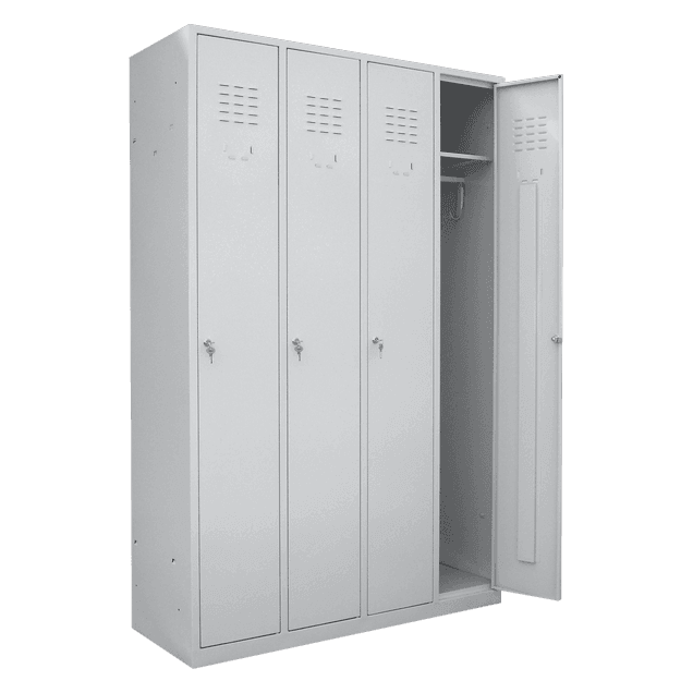 Dulap vestiar metalic 4 usi lungi 1175x450x1800