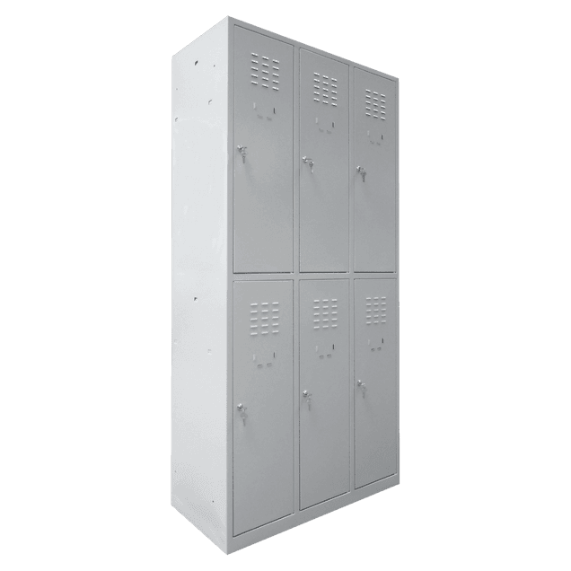 Dulap vestiar metalic 6 usi medii 890x450x1800