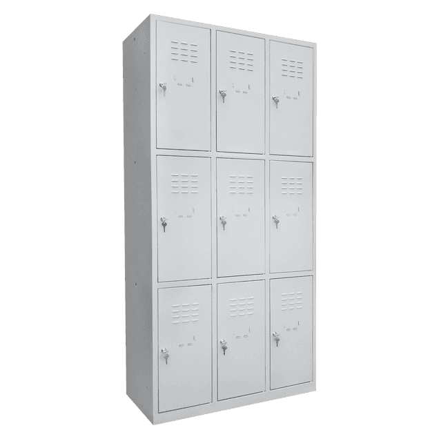 Dulap vestiar metalic 9 usi mici 890x450x1800