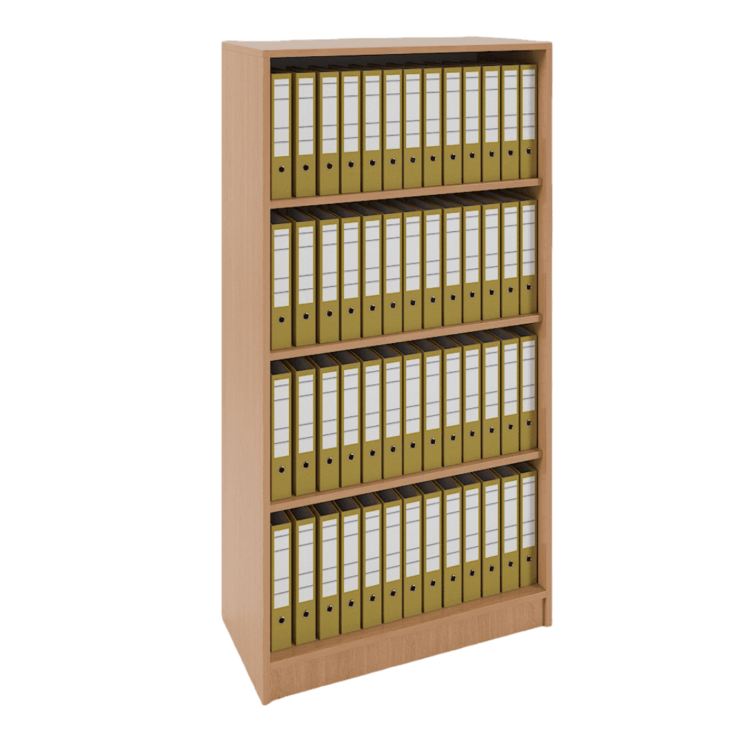 Etajera 4 spatii depozitare 800x380x1550, Culoare stejar