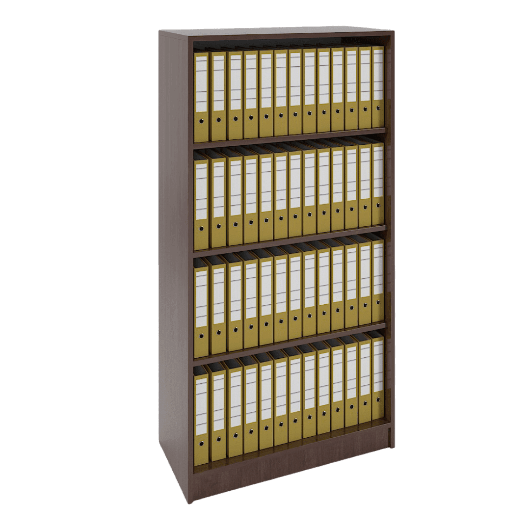 Etajera 4 spatii depozitare 800x380x1550, Culoare wenge