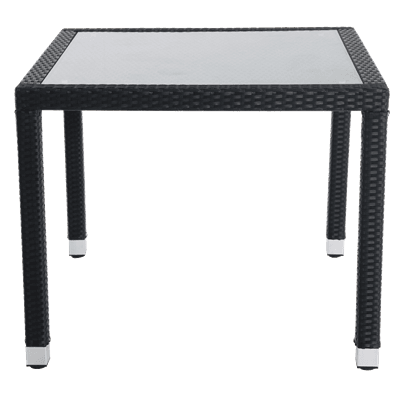 Masa Aluminiu si Imitatie Ratan 90 x 90