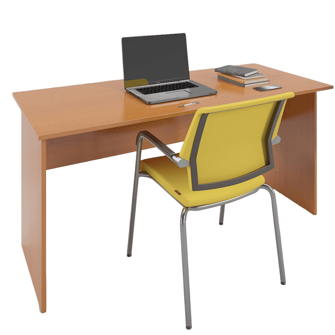 Birou simplu XL 1600x680x760, Culoare cires