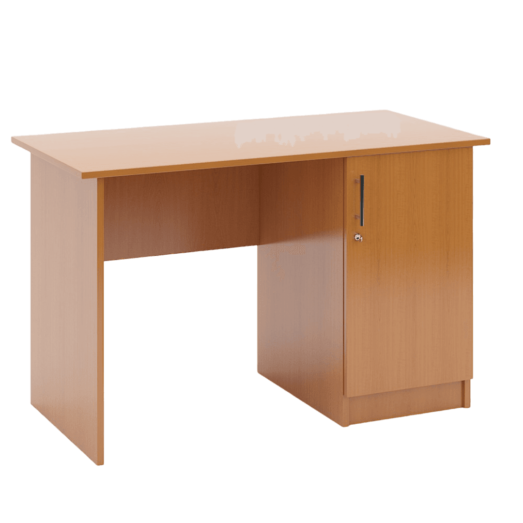 Catedra Profesor cu Corp Lateral Partea Dreapta, Usa si Polita, 1200x600x760, Culoare cires