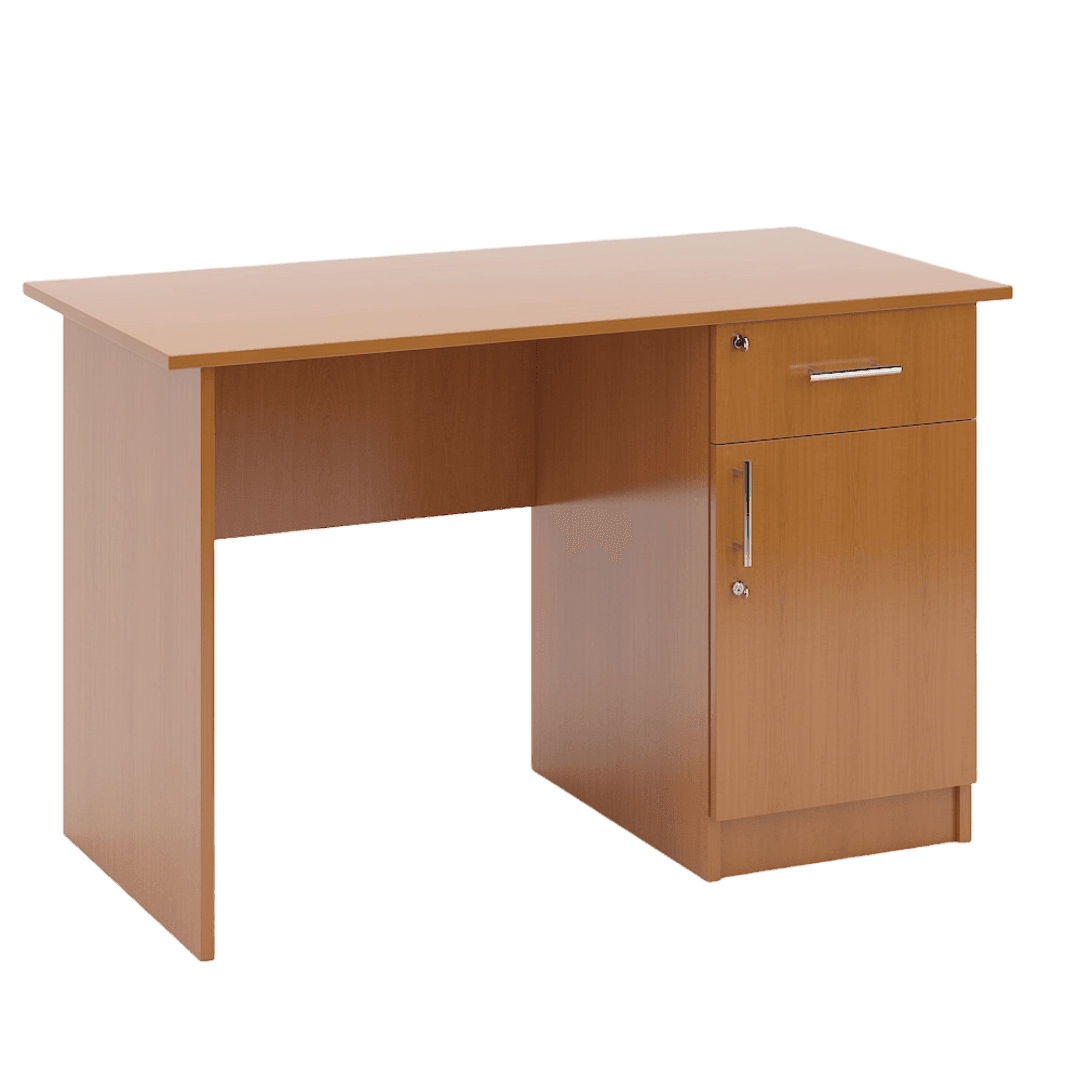 Catedra Profesor cu Corp Lateral Dreapta cu sertar si usa 1200x600x760, Culoare cires