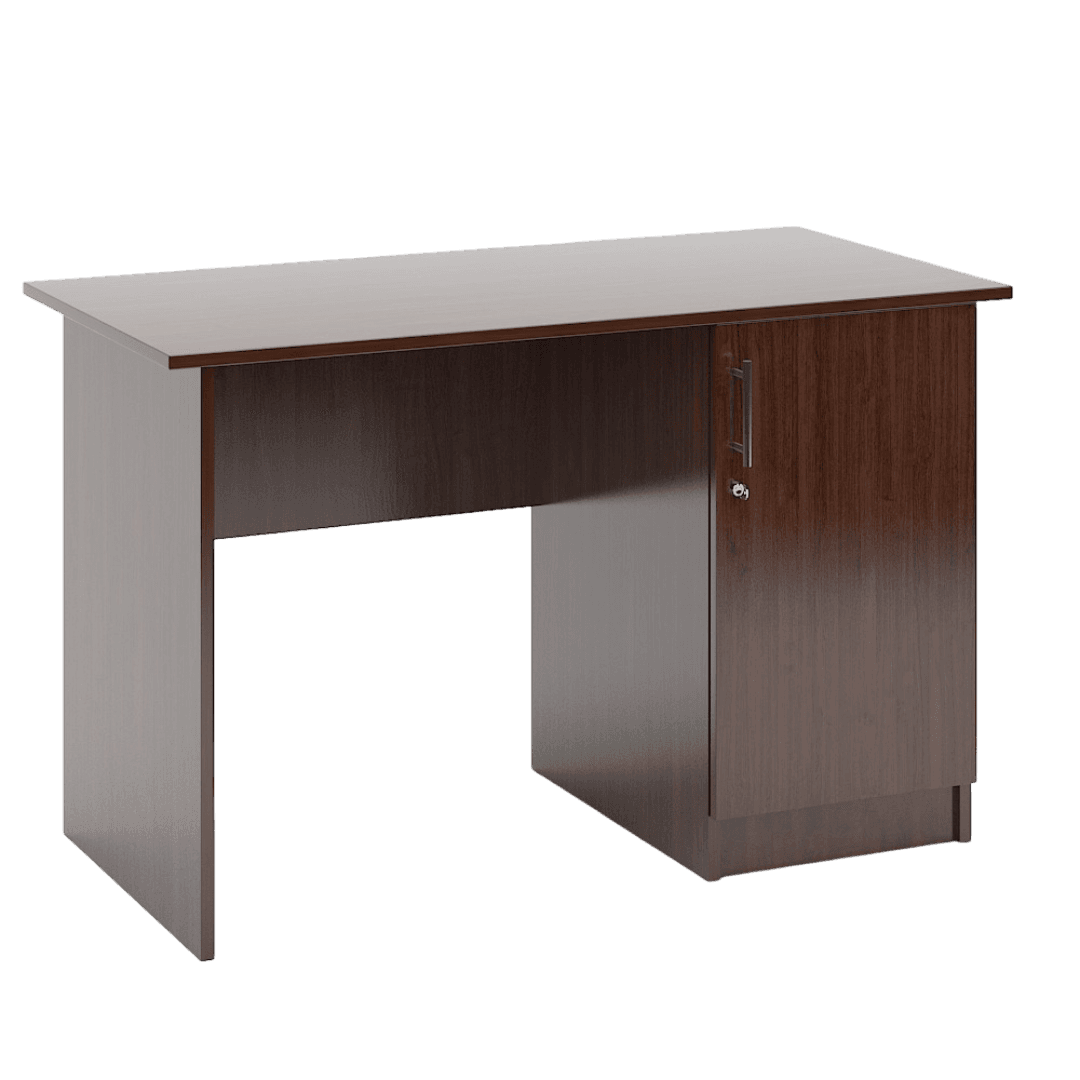 Catedra Profesor cu Corp Lateral Partea Dreapta, Usa si Polita, 1200x600x760, Culoare wenge