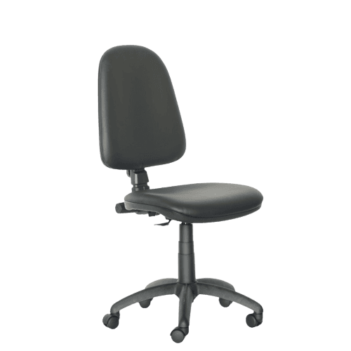 Scaun ergonomic rotativ Golf Negru piele eco