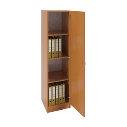 Dulap birou îngust 1 ușă 400x400x1600, Cireș - miniatura 2