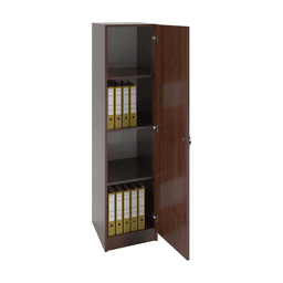 Dulap birou îngust 1 ușă 400x400x1600, Wenge - miniatura 2