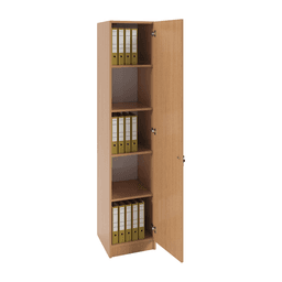 Dulap birou îngust 1 ușă 400x400x1900, Stejar - miniatura 2