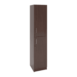 Dulap birou îngust 2 uși 400x400x1900, Wenge - miniatura 1