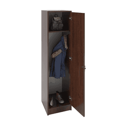 Dulap vestiar elevi 1 ușă 400x420x1600, Wenge - miniatura 2