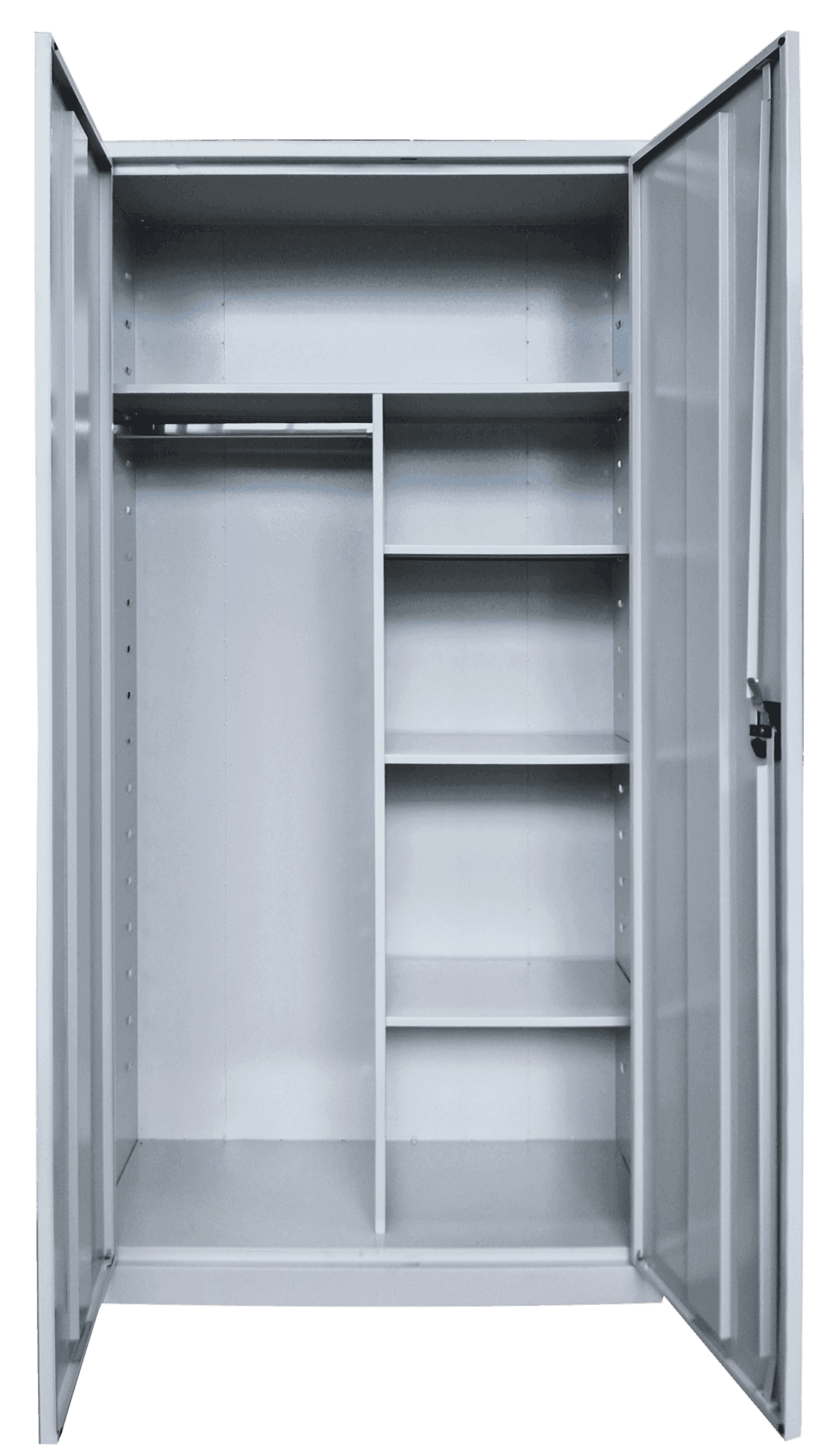 Fiset metalic mixt cu bara umeras si polite 900x400x1800 - imaginea 2