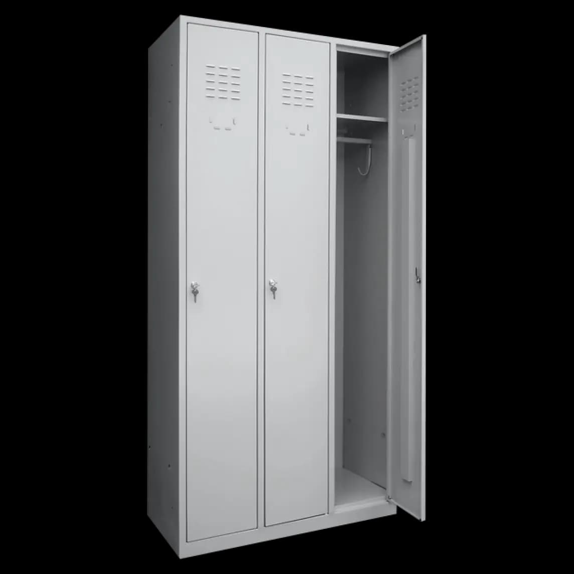 Dulap vestiar metalic 3 usi 890x450x1800