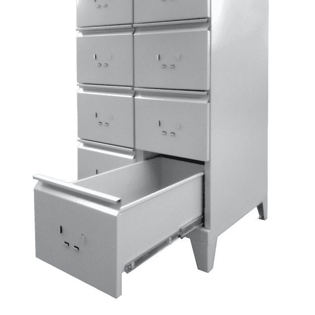 Clasificator metalic cu 2x5 sertare 690x650x1417 - Image 2