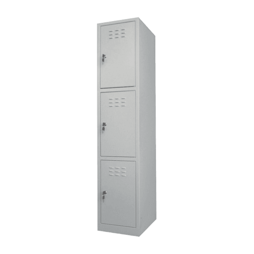 Dulap vestiar metalic 3 usi mici 312x450x1500 - Main View