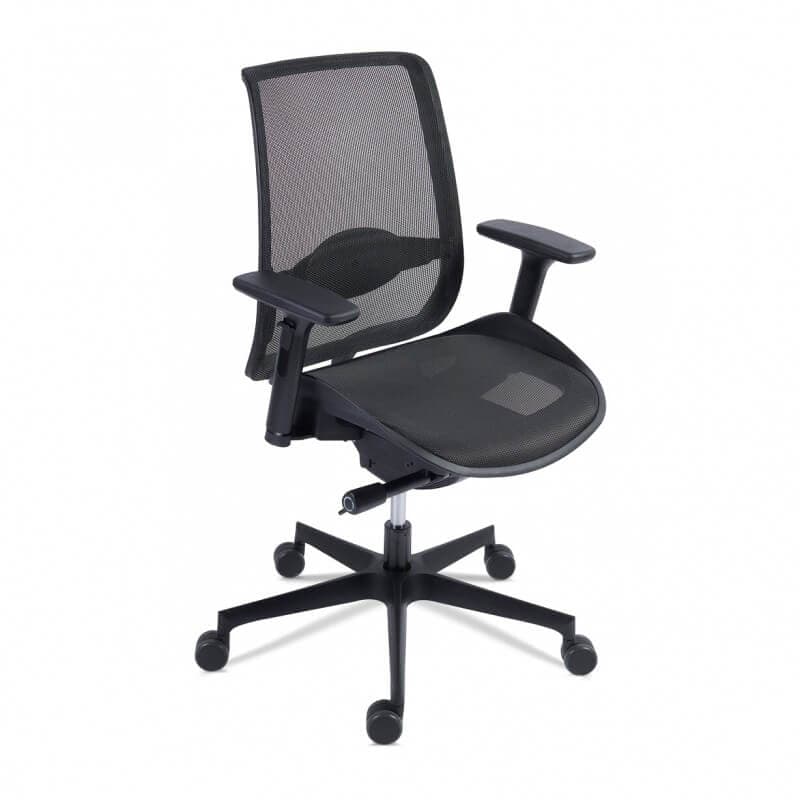 Scaun ergonomic rotativ Gravity Negru mesh