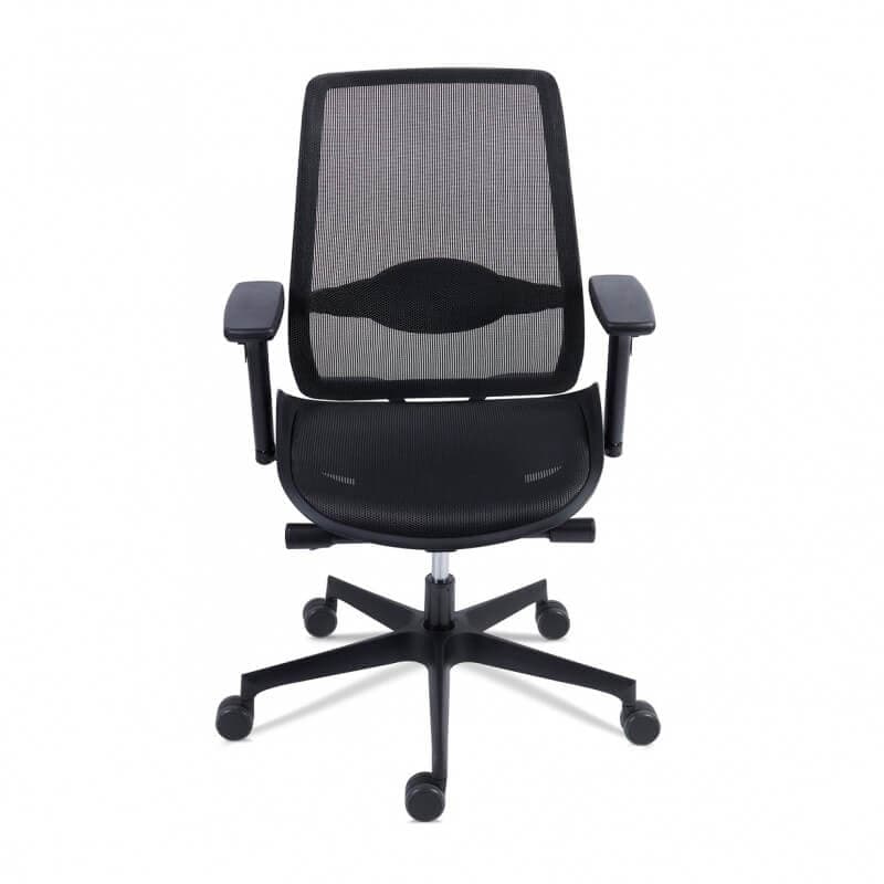 Scaun ergonomic rotativ Gravity Negru mesh - Image 2
