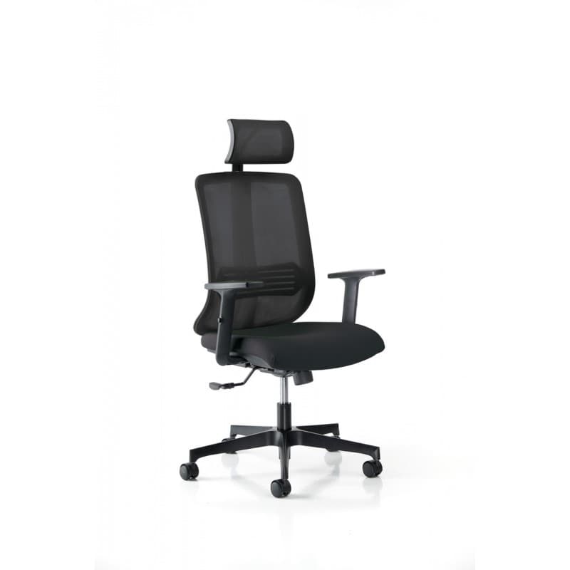 Scaun ergonomic rotativ Vertigo textil si mesh cu brate - Main View