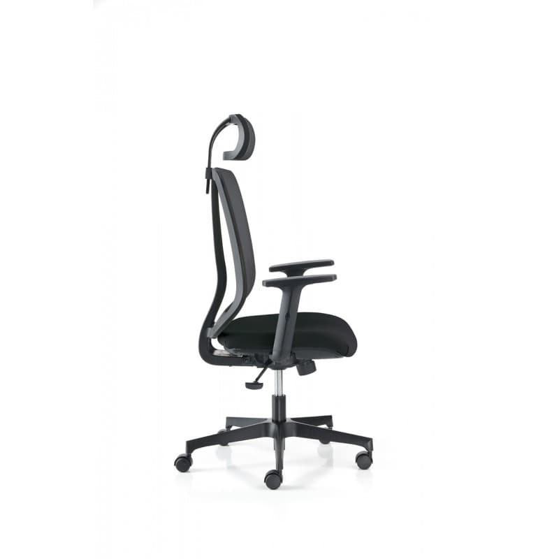 Scaun ergonomic rotativ Vertigo textil si mesh cu brate - Image 3