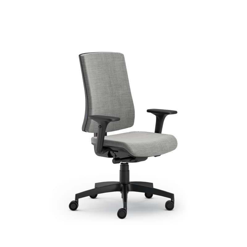 Scaun ergonomic rotativ Pure Black T textil - Main View