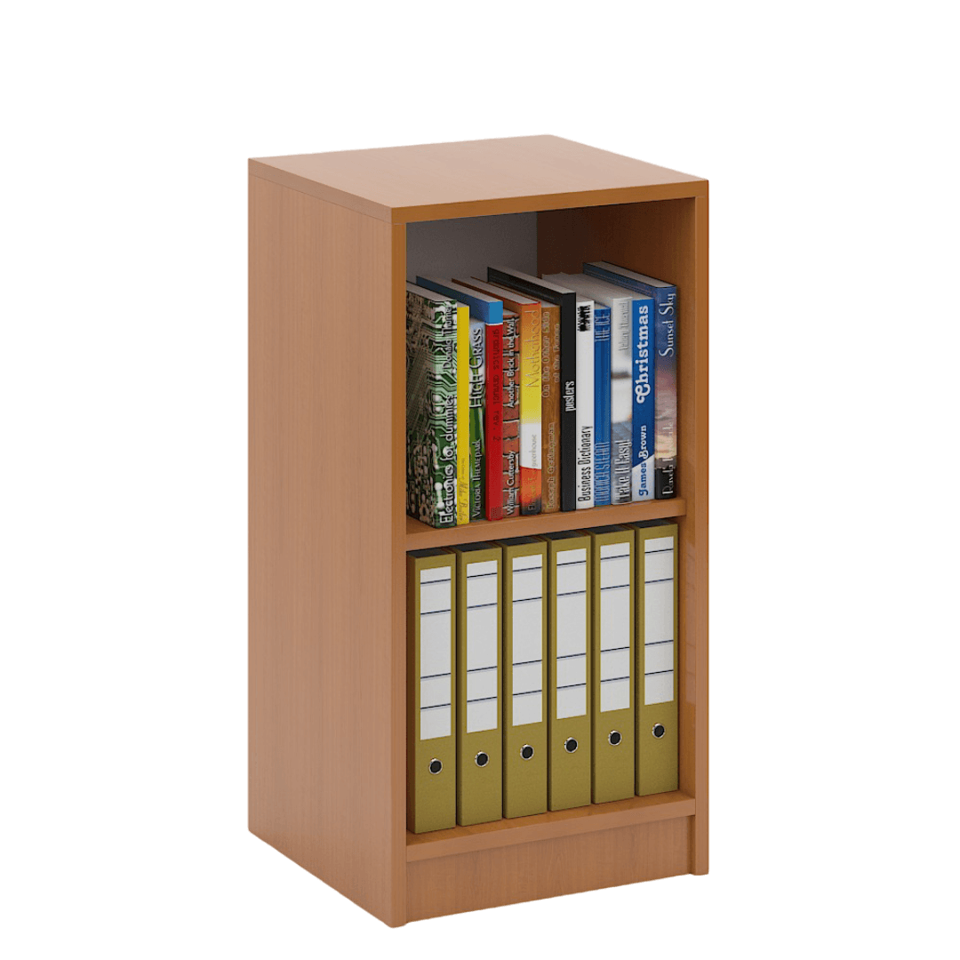 Etajera Birou Ingusta, 2 Compartimente Depozitare, 400x380x820, Culoare cires