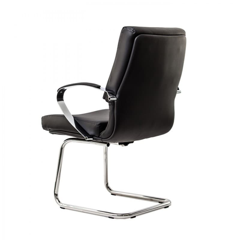 Scaun vizitator/conferinta 5650/S Sett Negru piele eco - imaginea 2