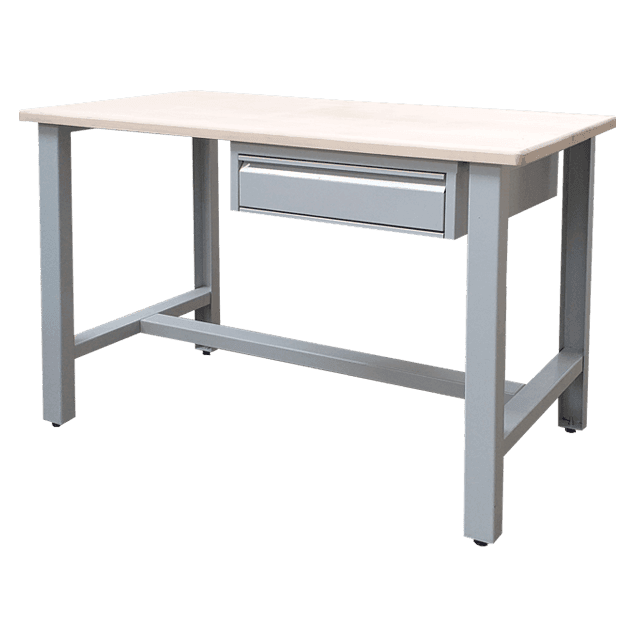 Banc de lucru atelier cu caseta si sertar 1200x600x850