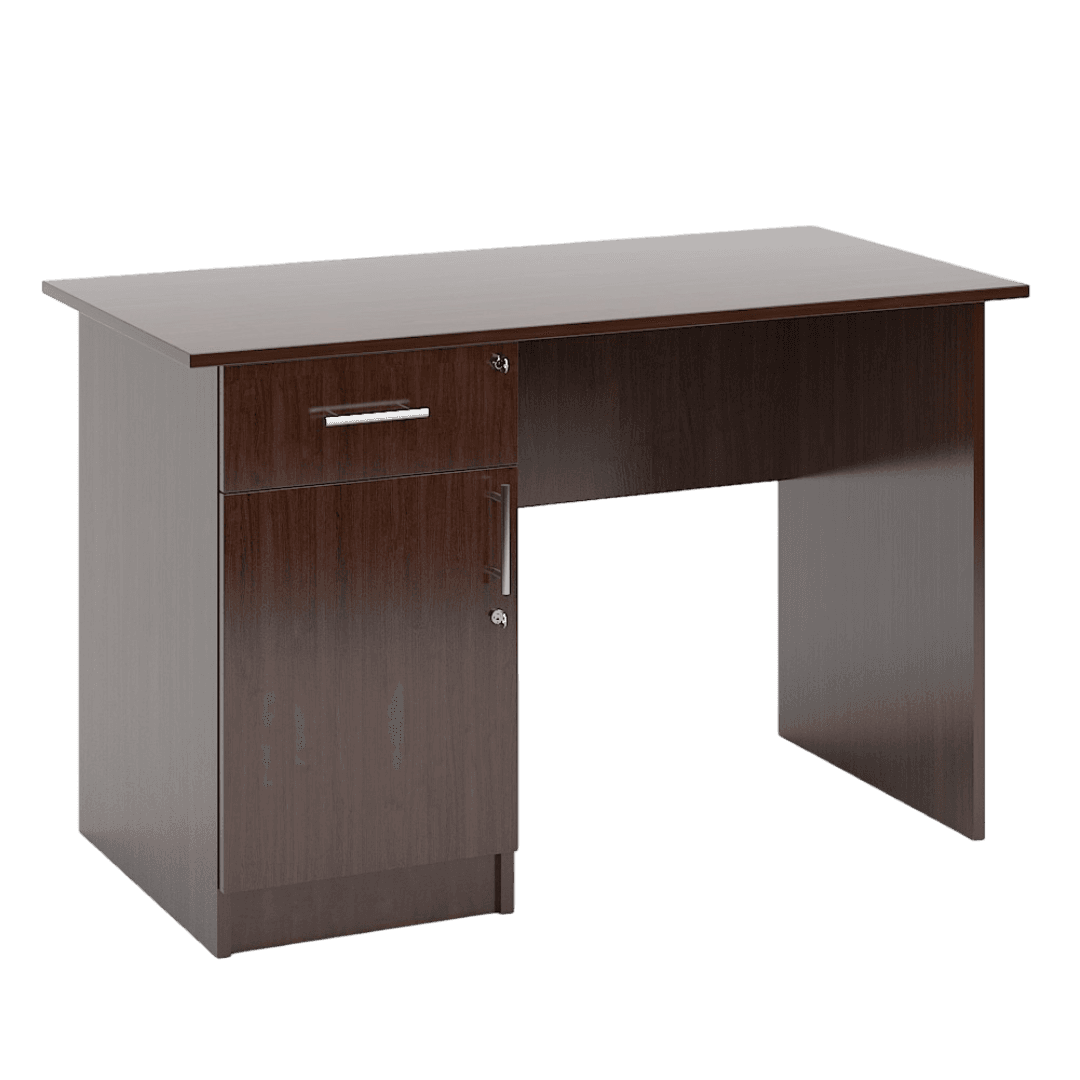 Catedra Profesor cu Corp Lateral Stanga cu sertar si usa 1200x600x760, Culoare wenge