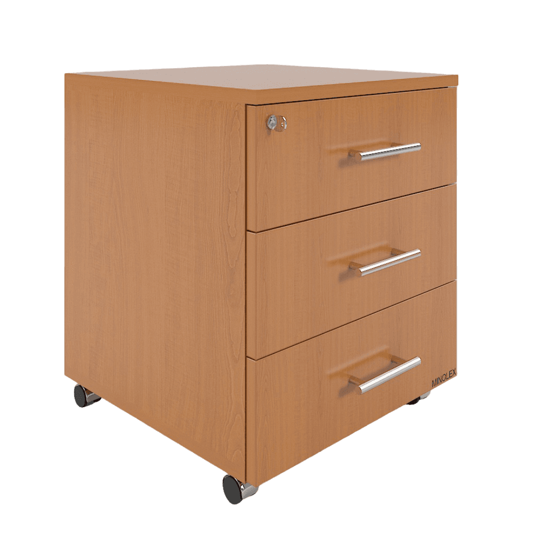 Comoda mobila cu 3 sertare 450x470x620, Culoare cires 344
