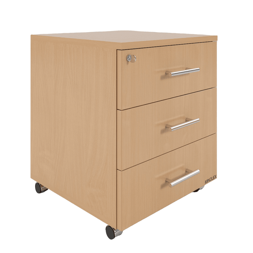 Comoda mobila cu 3 sertare 450x470x620, Culoare fag 381