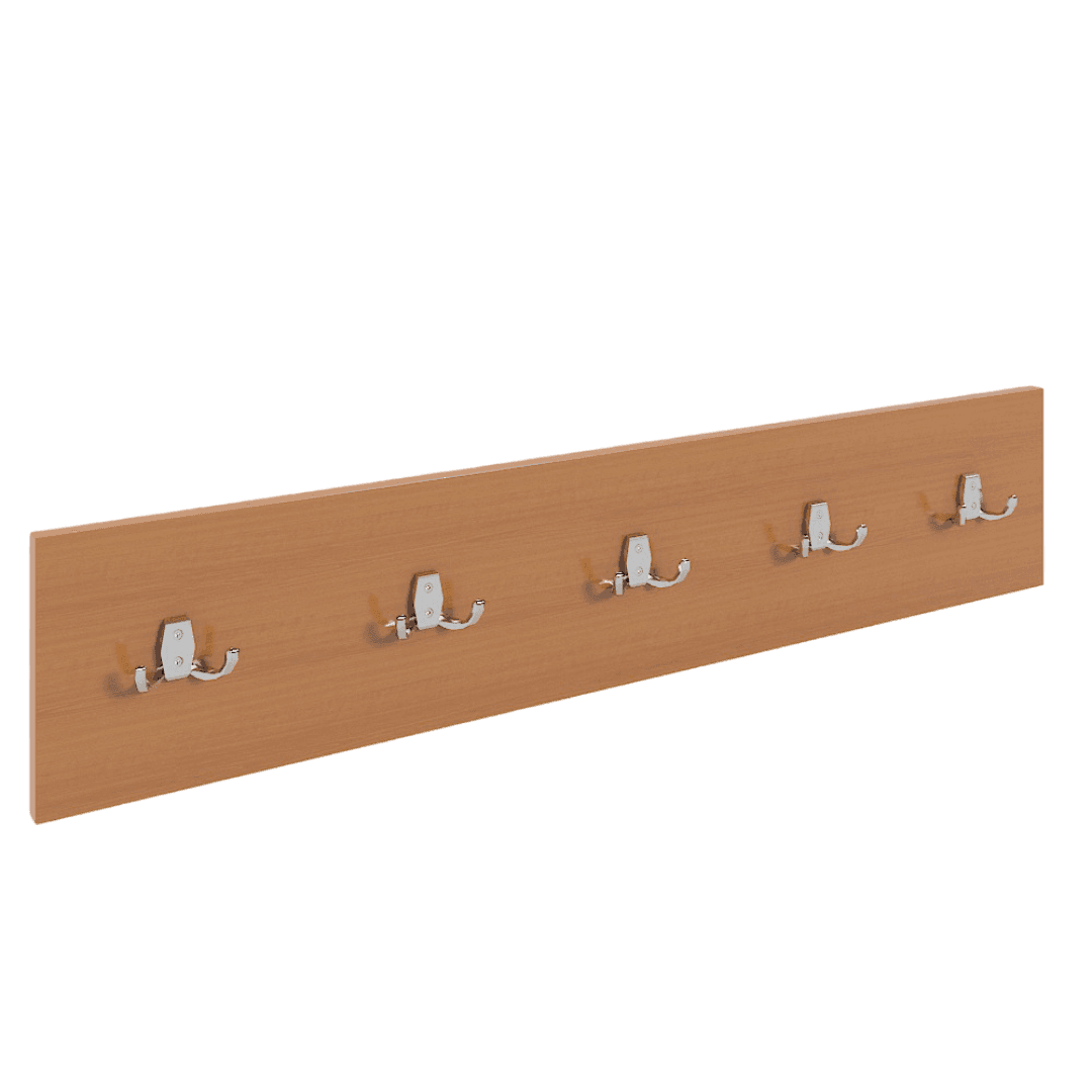 Cuier cu 5 agatatori 1000x18x200, Culoare cires