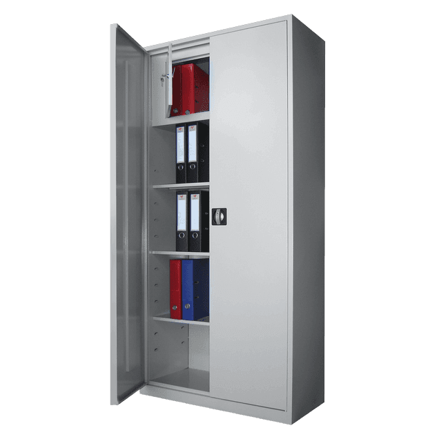 Dulap metalic 3 polite si caseta 900x400x1900