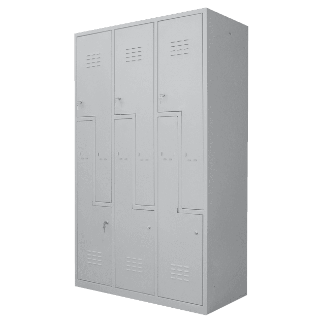 Dulap vestiar metalic 6 usi Z 1150x450x1800