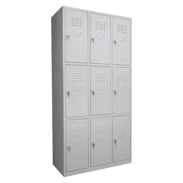 Dulap vestiar metalic 9 usi mici 890x450x1500