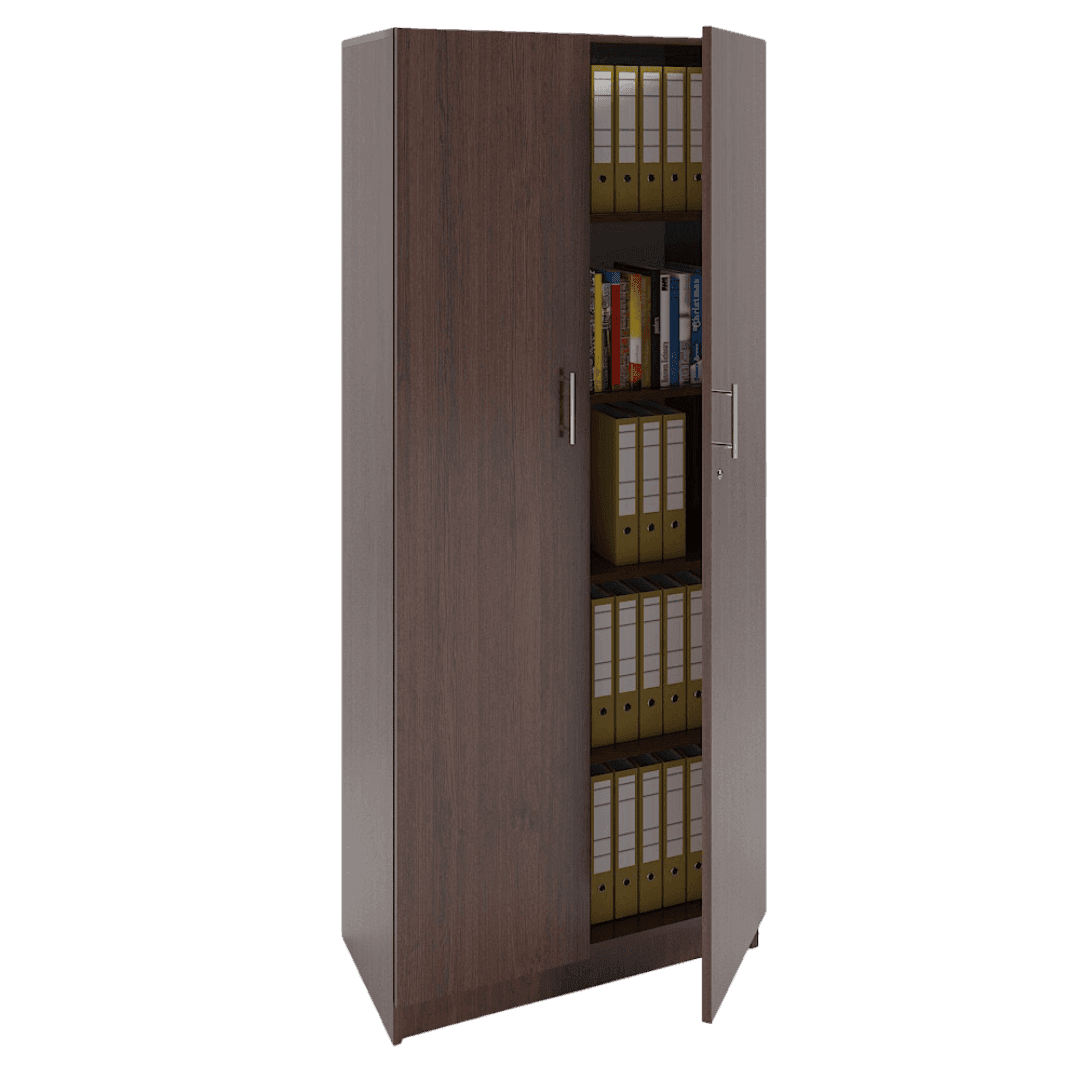 Dulap depozitare arhivare documente, 5 spatii, 800x400x1900, Culoare wenge